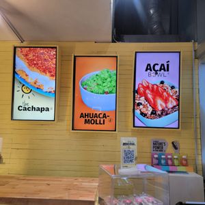 Rotating Electronic menu items at The Cocinita in Miami