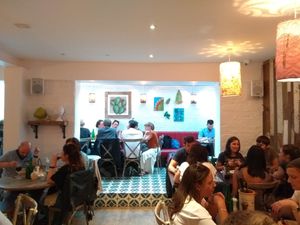 Rear dining room at Terra Rossa in North London