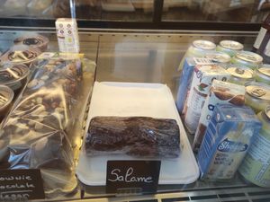 Vegan Salame at Padaria São Mamede in Matosinhos