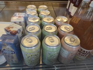 Vegan drinks at Padaria São Mamede in Matosinhos