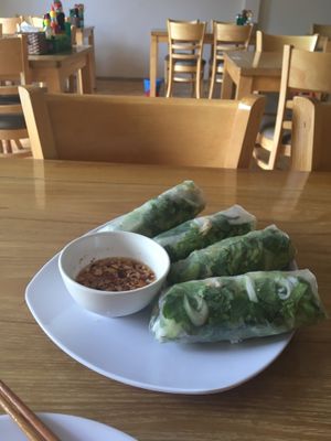Fresh spring rolls  at Hoa Sen in Phan Thiet