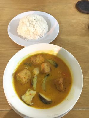 Vegetable Curry with rice (25,000 VND) at Hoa Sen in Phan Thiet