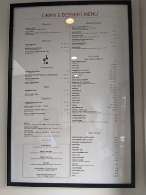 menu at Zinc Cafe and Market in Laguna Beach