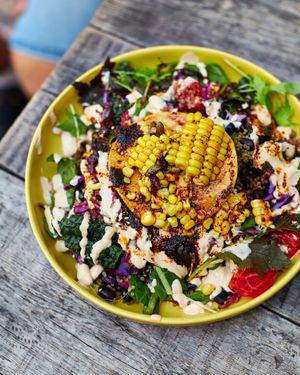 Signature dish - Mexican Tostada at Palm Greens in East London