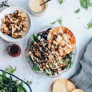 Our signature Mexican Tostada at Palm Greens in East London
