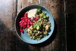 Super Freekah salad at Palm Greens in East London