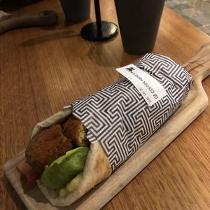 Cousin Nikki vegan at Zeus Street Greek in Cannington