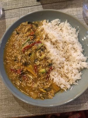 Thai curry  at Veggies in Tirana