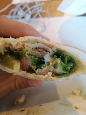 Fallafel wrap at Veggies in Tirana
