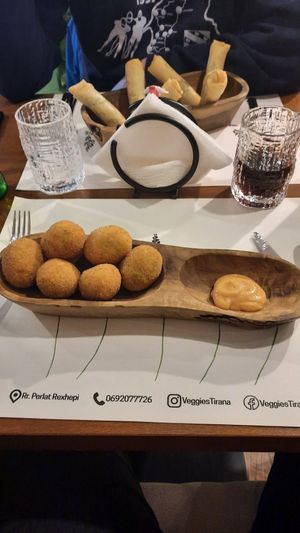 Krokets at Veggies in Tirana