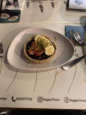 Vegan chockolate cake  at Veggies in Tirana
