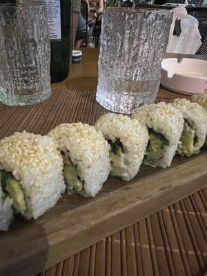 Sushi with truffle  at Veggies in Tirana