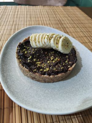 Chocolate cake at Veggies in Tirana