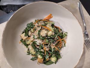 Sushi salad at Veggies in Tirana