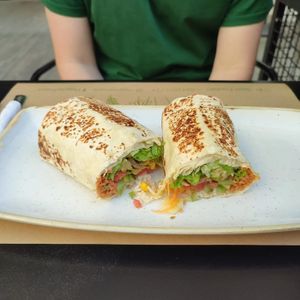 Classic burrito at Veggies in Tirana