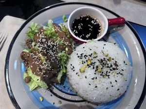 Sushi burger   at Veggies in Tirana