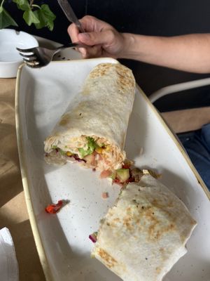 vegan classic burrito  at Veggies in Tirana