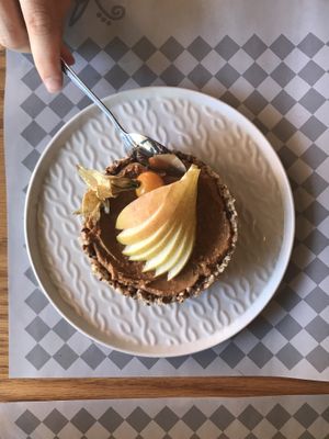 “Chocolate cake”
Don’t know what it actually is at Veggies in Tirana