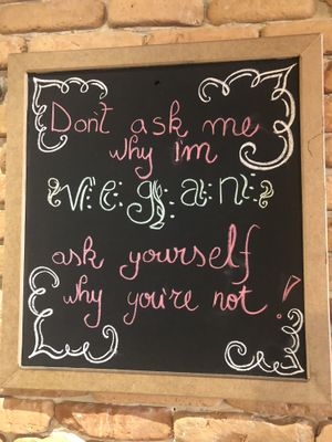 Decoration  at Veggies in Tirana