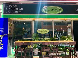 Outside  at Veggie D'Light in Toronto