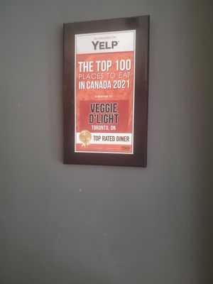  at Veggie D'Light in Toronto