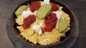 Vegan nachos at The Crafty Crow in Gatehouse Of Fleet