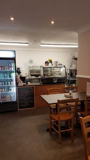 Cafe counter at The Crafty Crow in Gatehouse Of Fleet