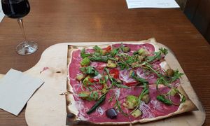 The vegan flammkuchen at NattyFood in Carcassonne