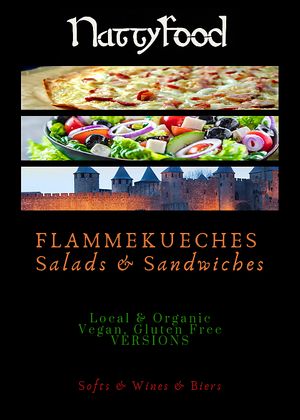 NattyFood is a place where all the dishes are available in vegan and gluten-free version.
We even have lactose-free deserts. at NattyFood in Carcassonne