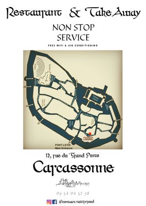 First street on the right after the main entrance. at NattyFood in Carcassonne