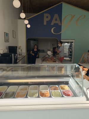 The counter at Page in Lyon