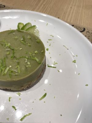 Macha cake  at Yasai Natural Sushi in Rio De Janeiro