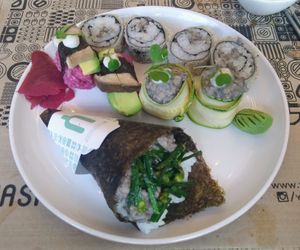 The mushroom special at Yasai Natural Sushi in Rio De Janeiro