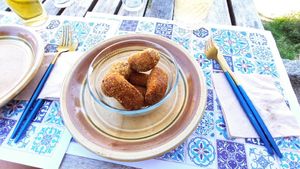 Croquetas de Shitaque at Cote Cafe in Zarzalejo