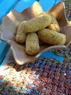 Croquetas de shitake at Cote Cafe in Zarzalejo