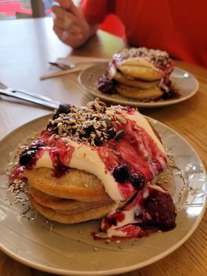 Pancakes at Nourish in Teignmouth