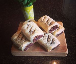 Mushroom and chestnut rolls at Nourish in Teignmouth