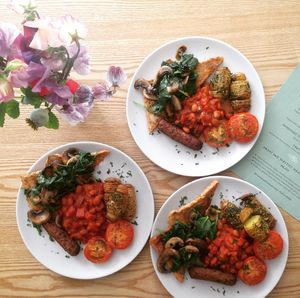 Full breakfast  at Nourish in Teignmouth