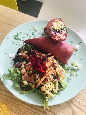 Falafel Wrap 😋🌱 at Nourish in Teignmouth