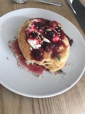 Pancakes 😍🌱 at Nourish in Teignmouth