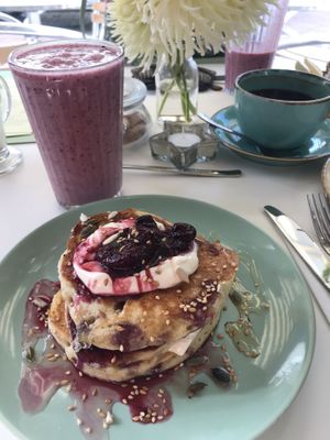 Pancakes  at Nourish in Teignmouth