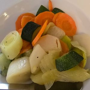 Side roasted vegetables at Muralhas in Obidos