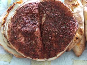 Vegan Lahmajoun at Bake 'n' Take in Nicosia