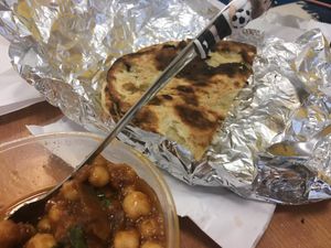 Chapati bread at Yummy India in Nicosia