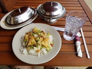 Vegan Tofu Almond Ding :-) at Fortune Chef in Caledonia