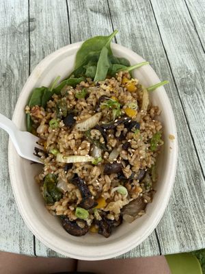 Vegan mushroom rice   at Wasabi Beach Sushi & Kitchen in Montauk