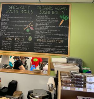 Vegan menu  at Wasabi Beach Sushi & Kitchen in Montauk
