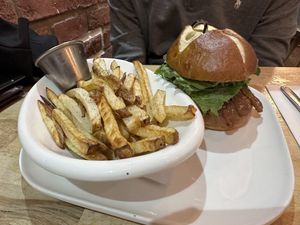 Tempeh Burger  at Nourishmoi in Mississauga