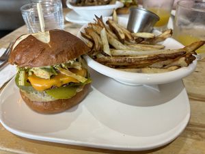 Delicious Big Chain Burger!  at Nourishmoi in Mississauga