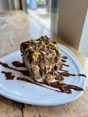 Dubai chocolate tiramisu  at Nourishmoi in Mississauga